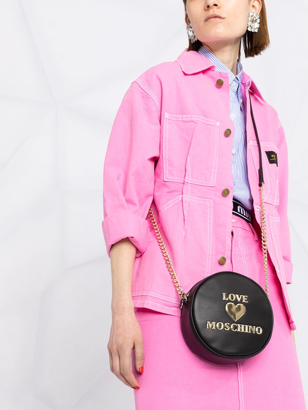 фото Love moschino сумка через плечо с логотипом