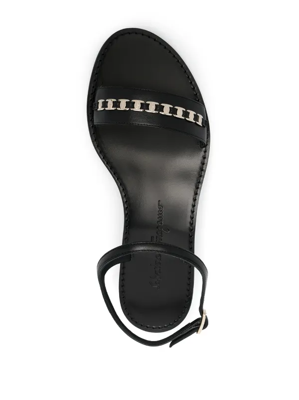 Ferragamo ヴァラリボン サンダル | ブラック | FARFETCH JP
