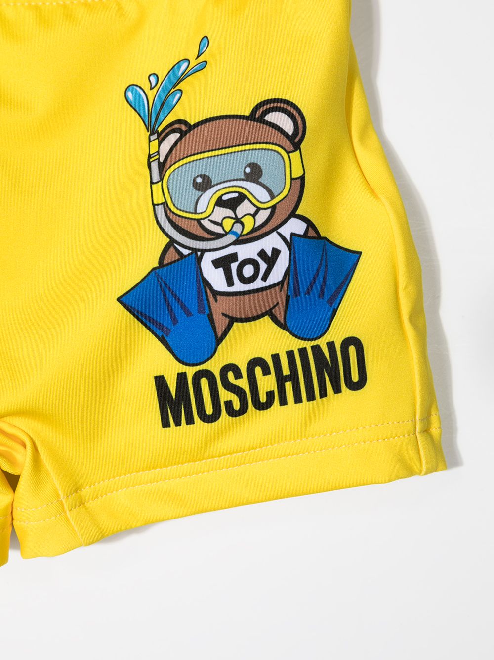 фото Moschino kids плавки-шорты с логотипом и принтом