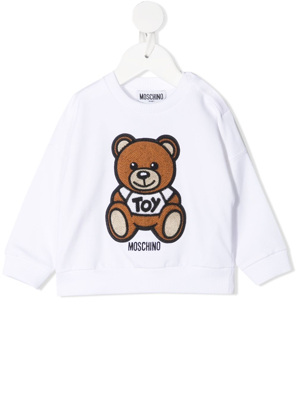 фото Moschino kids толстовка с круглым вырезом