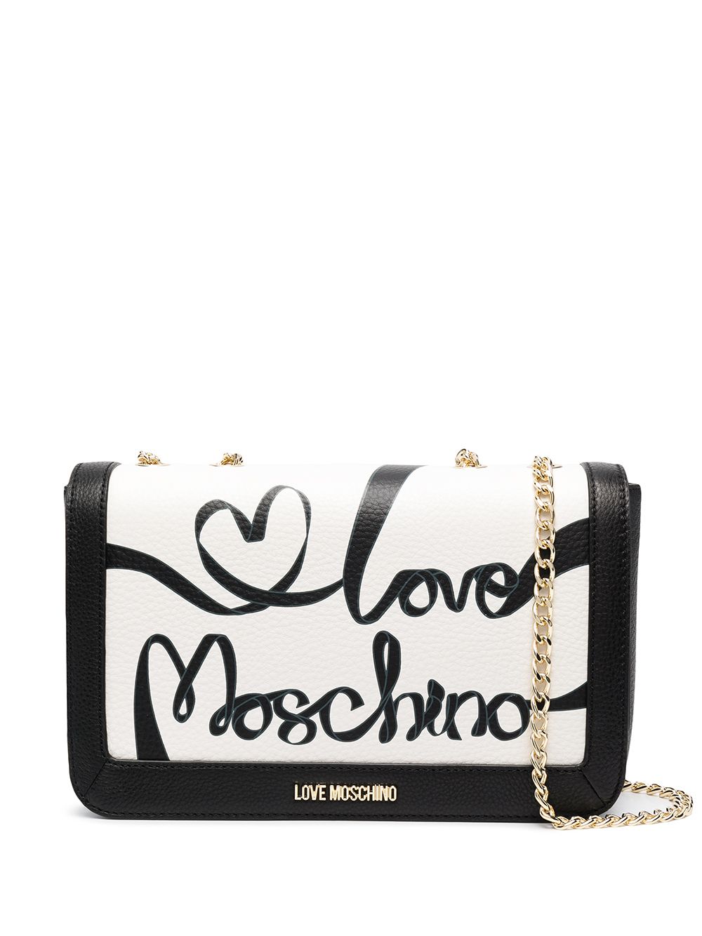 фото Love moschino двухцветная сумка через плечо с логотипом