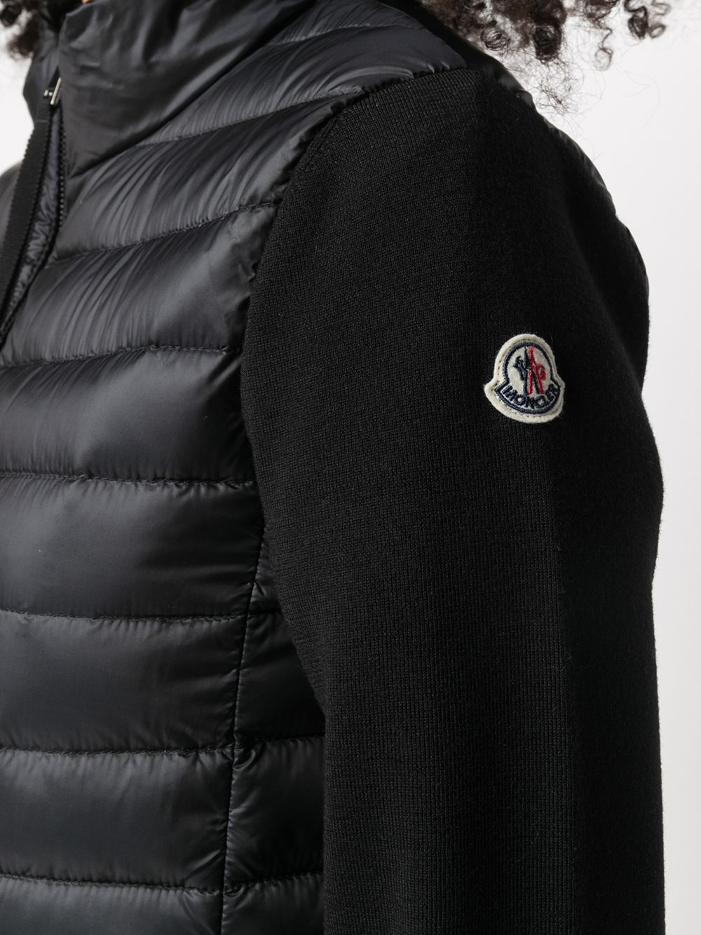 фото Moncler пуховик с высоким воротником