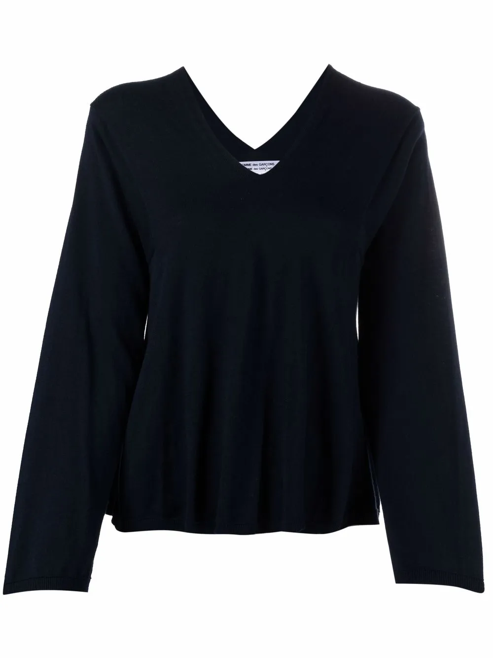 

Comme Des Garçons Comme Des Garçons suéter tejido con cuello en V - Azul
