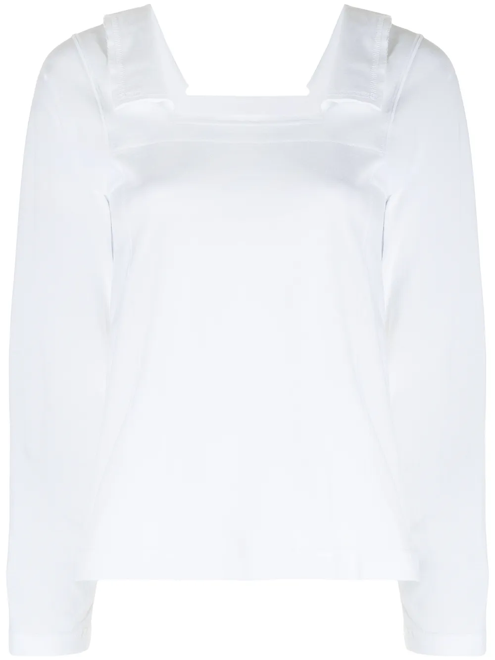 

Comme Des Garçons Comme Des Garçons blusa con cuello cuadrado - Blanco