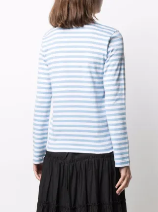 striped long-sleeved T-shirt展示图