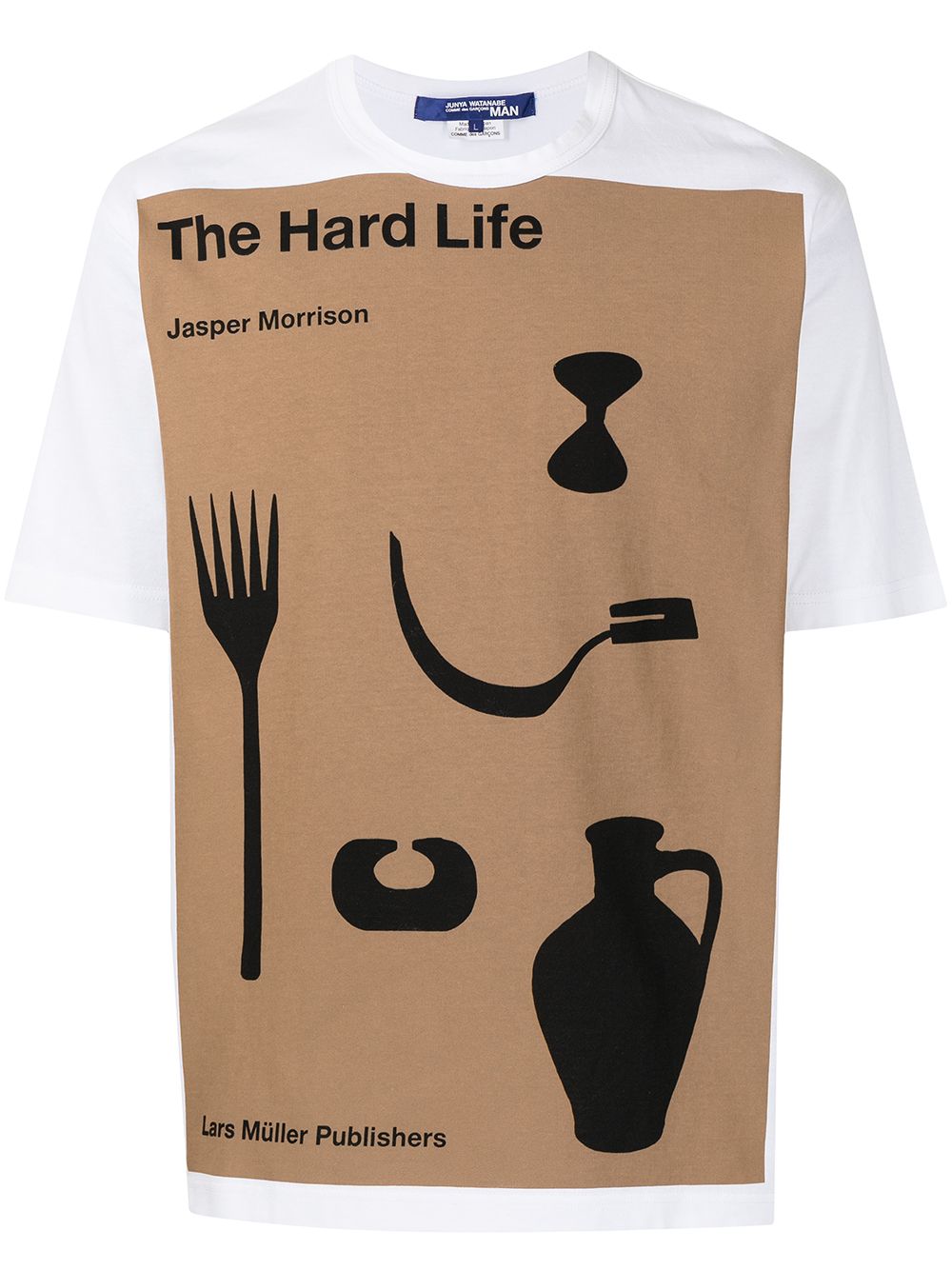 фото Junya watanabe man футболка the hard life с графичным принтом