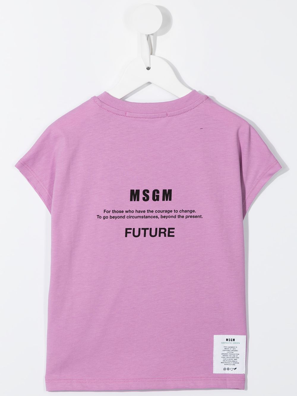 фото Msgm kids футболка planet с круглым вырезом