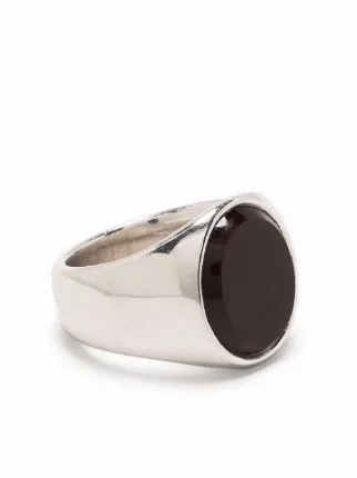 Tom Wood The Lizzie Polished Onyx Ring - Farfetch