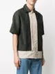 Drôle De Monsieur jacquard short-sleeved shirt