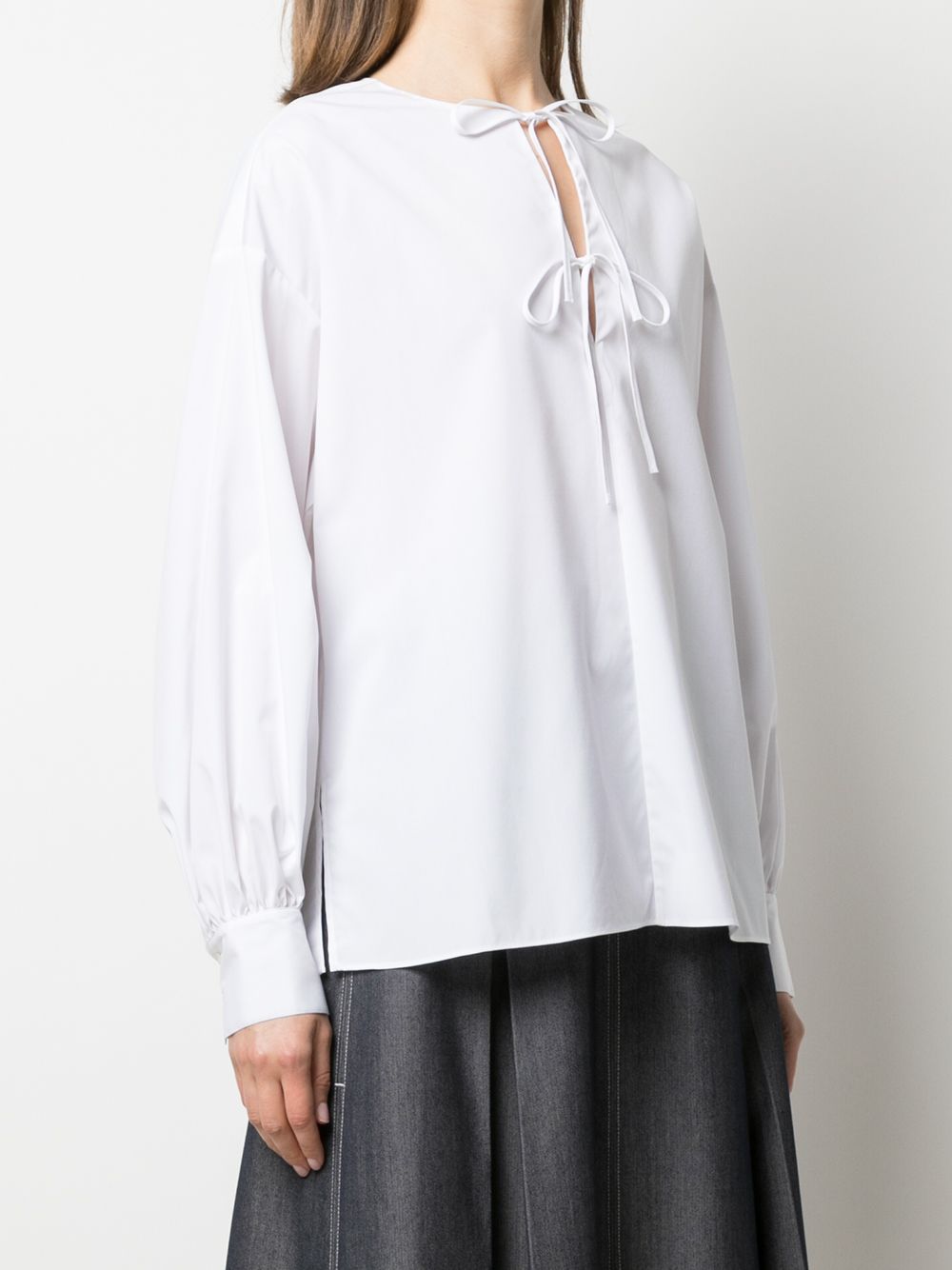 фото Jason wu tie-front cotton blouse