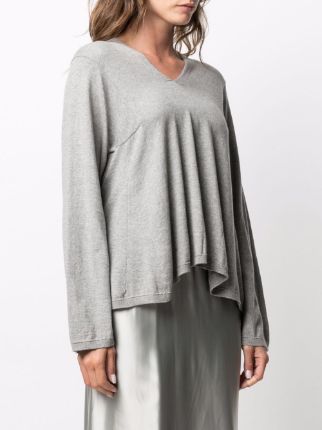 V-neck pleated jumper展示图