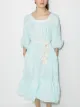 Image 2 of Lisa Marie Fernandez Laure check-pattern midi dress