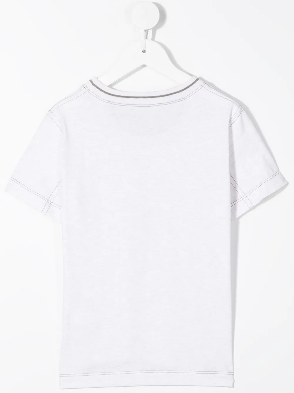 фото Brunello cucinelli kids футболка с нашивкой-логотипом