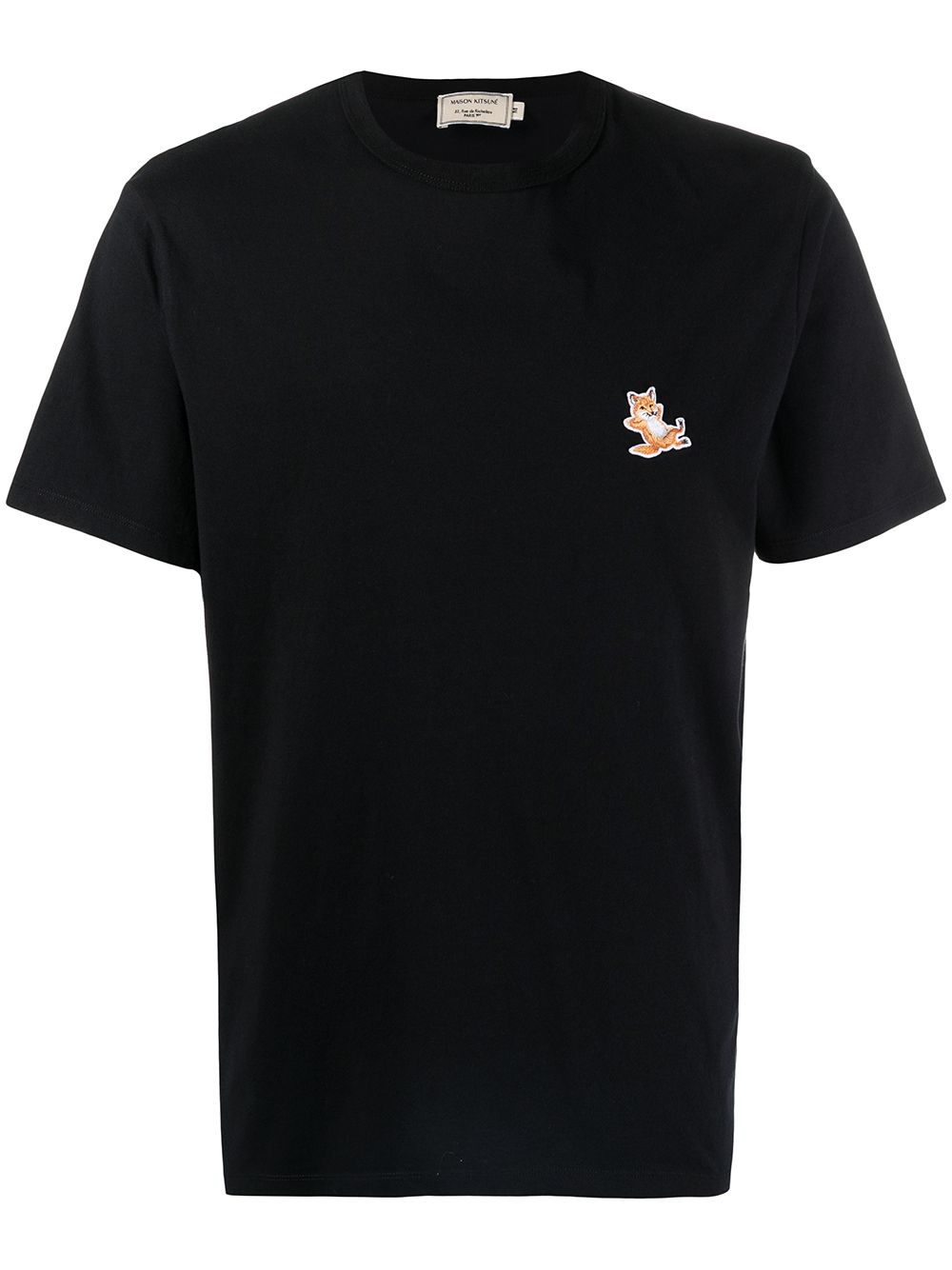 Image 1 of Maison Kitsuné logo-print short-sleeved T-shirt