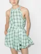 Image 2 of Lisa Marie Fernandez Handkerchief check-print playsuit