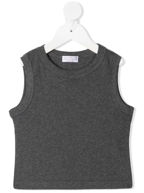 Brunello Cucinelli Kids camiseta con cuello redondo