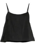 BONDI BORN flared cropped slip top - Black