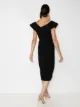 Oscar de la Renta off-shoulder ruffled midi dress