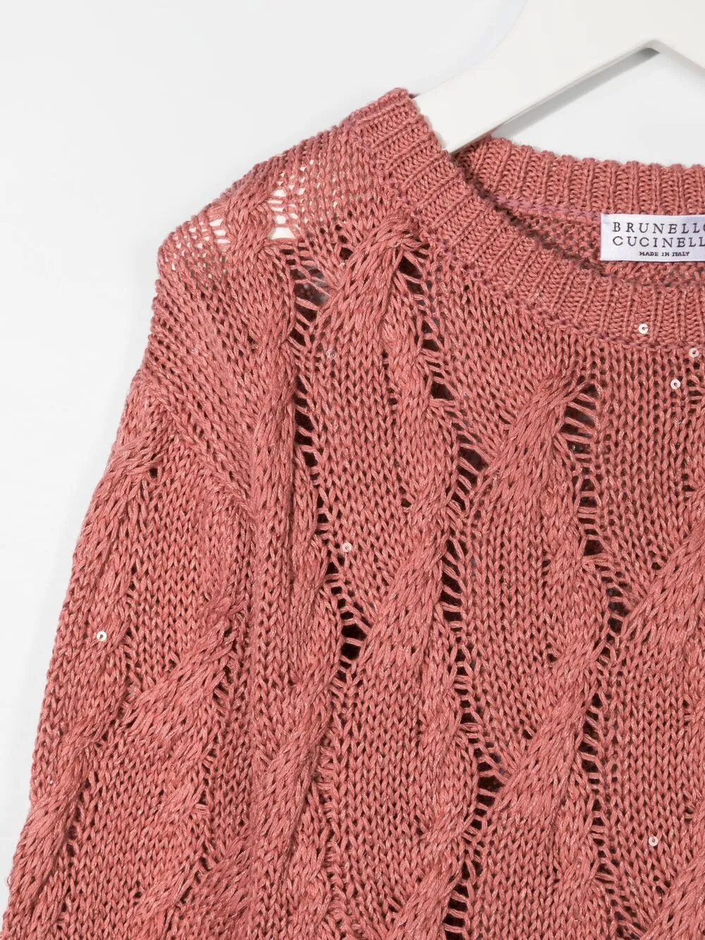 BRUNELLO CUCINELLI CABLE-KNIT JUMPER