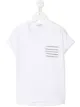 Image 1 of Brunello Cucinelli Kids striped pocket T-shirt