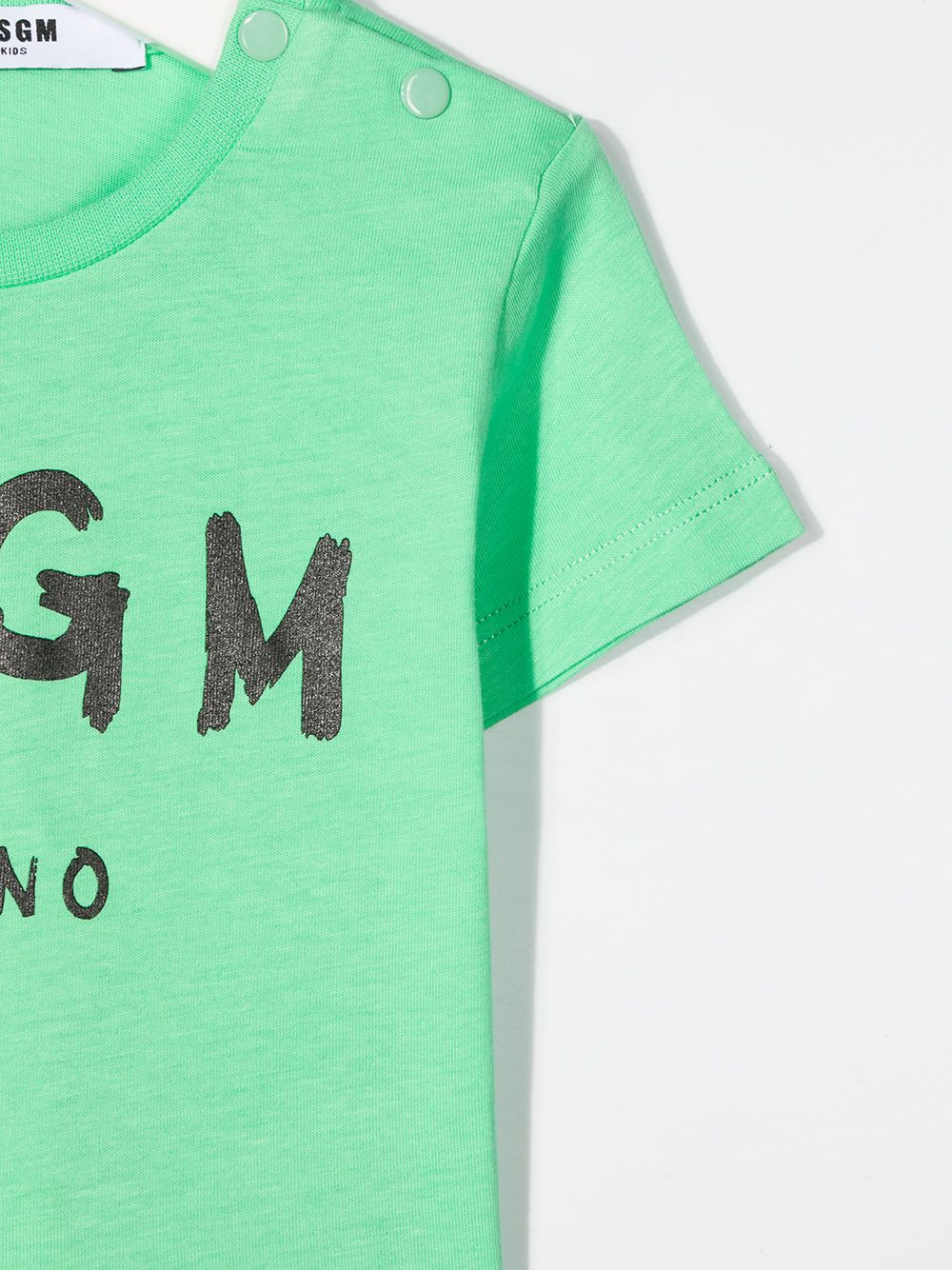 фото Msgm kids футболка с логотипом