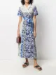 Image 2 of Pierre-Louis Mascia patchwork print wrap dress