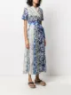 Pierre-Louis Mascia patchwork print wrap dress