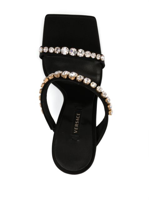 versace rhinestone mules