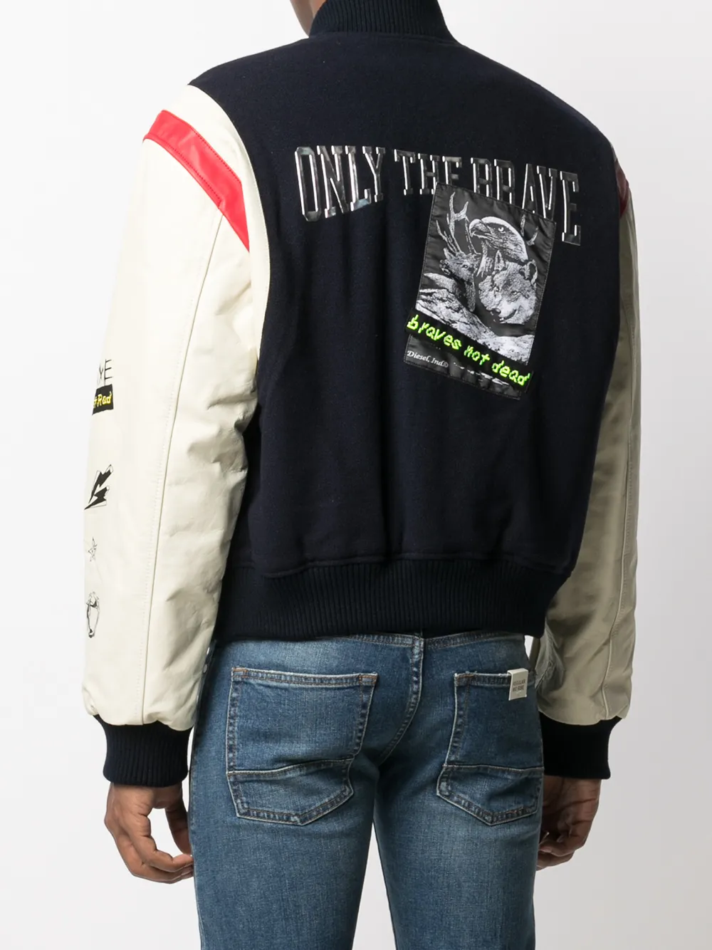 фото Diesel куртка с нашивкой-логотипом