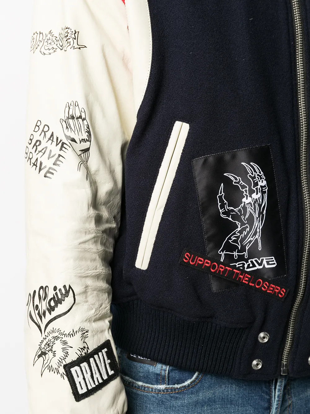 фото Diesel куртка с нашивкой-логотипом