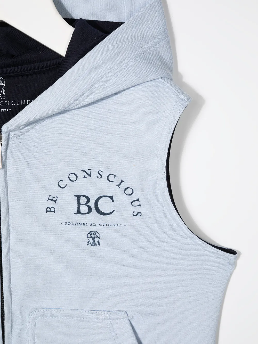 фото Brunello cucinelli kids жилет с принтом be conscious