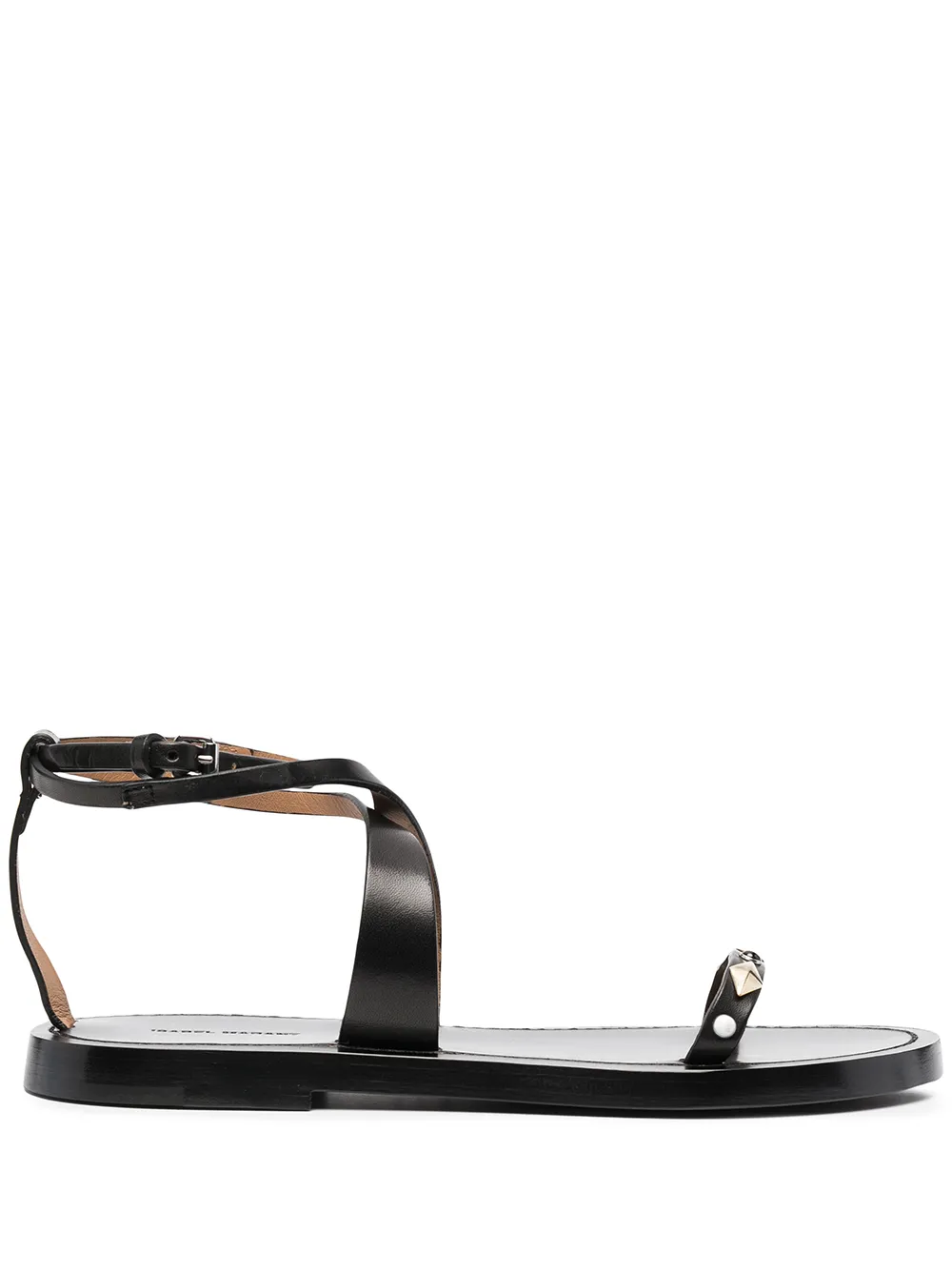 

Isabel Marant sandalias con detalles de apliques - Negro