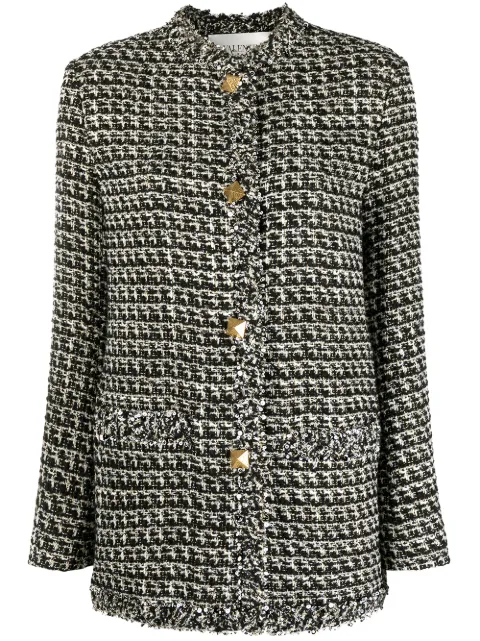 Valentino Garavani Tweed-Jacke mit Pailletten