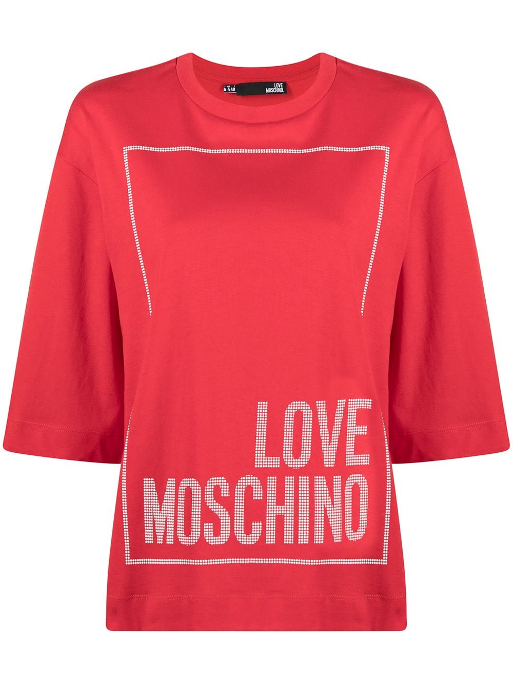 фото Love moschino футболка с логотипом