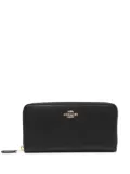 Coach accordion zip leather wallet - Black