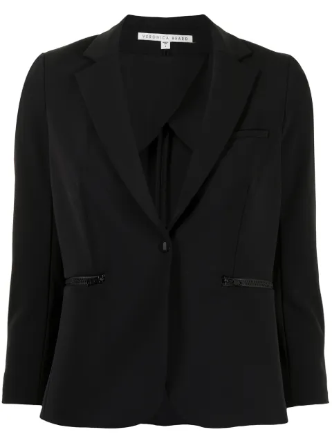 Veronica Beard Scuba Schoolboy Dickey single-breasted blazer