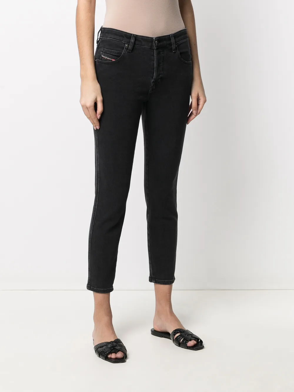 фото Diesel укороченные джинсы кроя слим