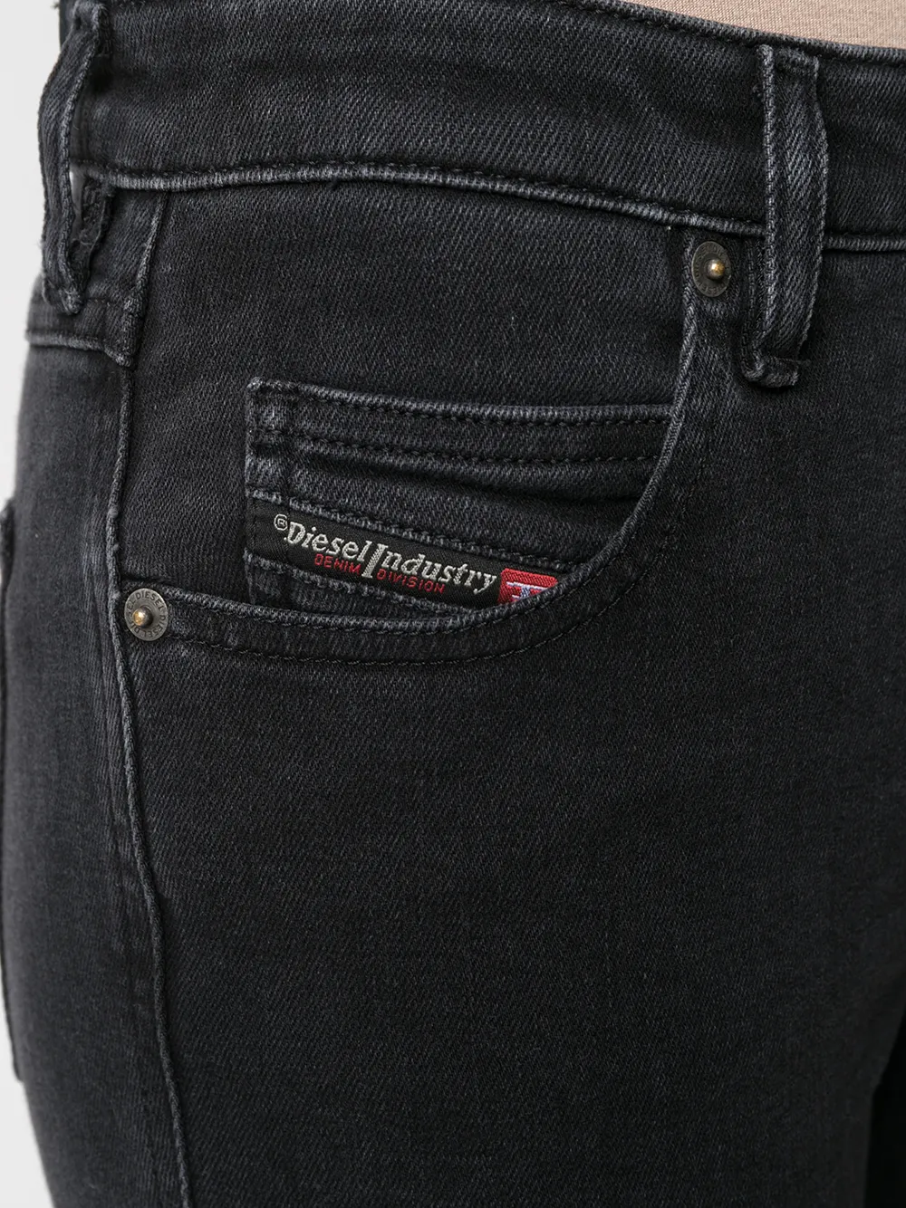 фото Diesel укороченные джинсы кроя слим