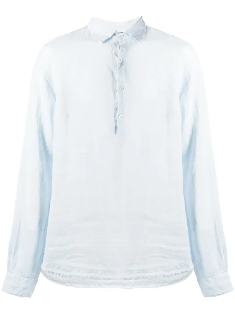 barena slub linen shirt
