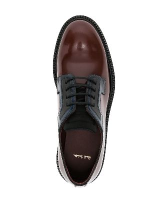 polished-leather lace-up shoes展示图