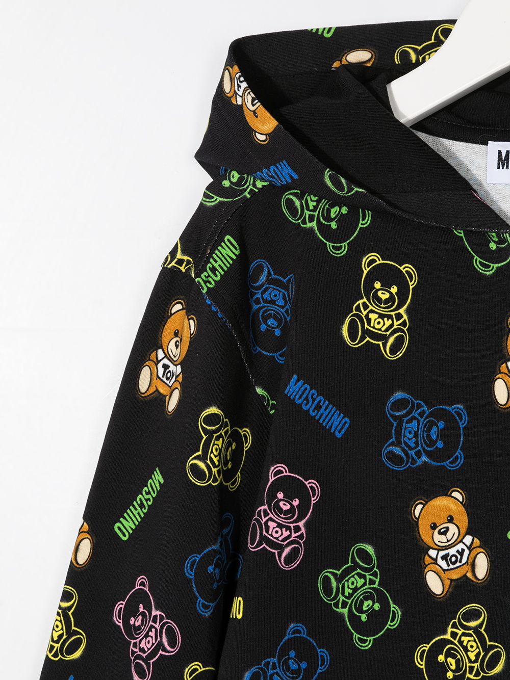 фото Moschino kids худи на молнии с принтом teddy bear