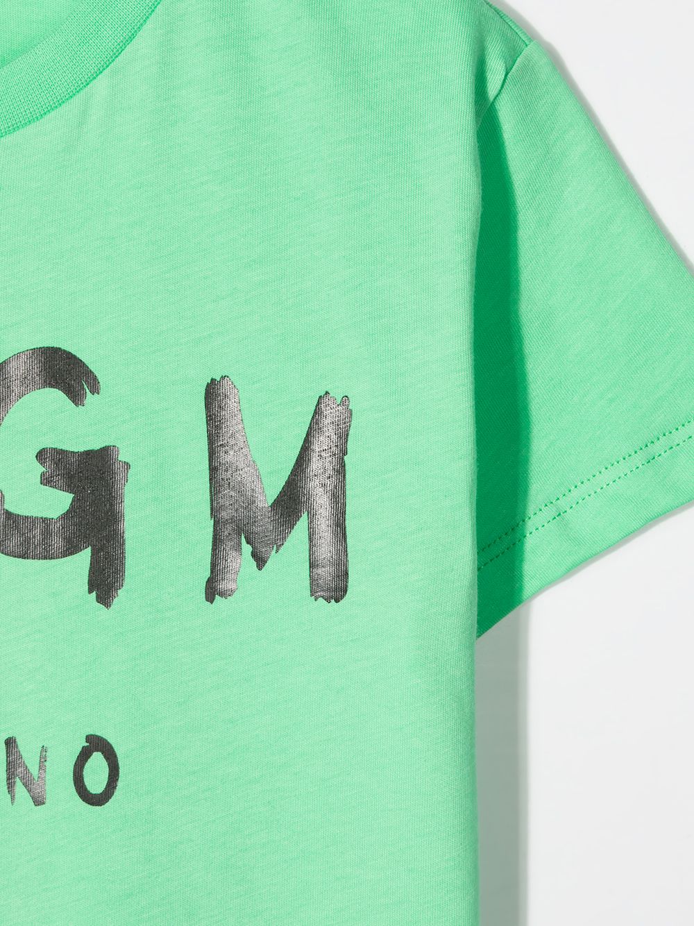 фото Msgm kids футболка с короткими рукавами и логотипом