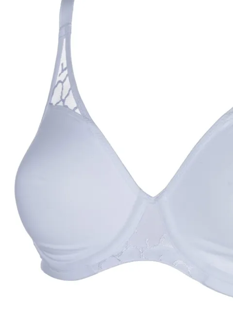 Wacoal Lisse Underwire Bra - Soft Swiss Embroidery, Full Coverage, Adjustable Straps, White 40B - View #5
