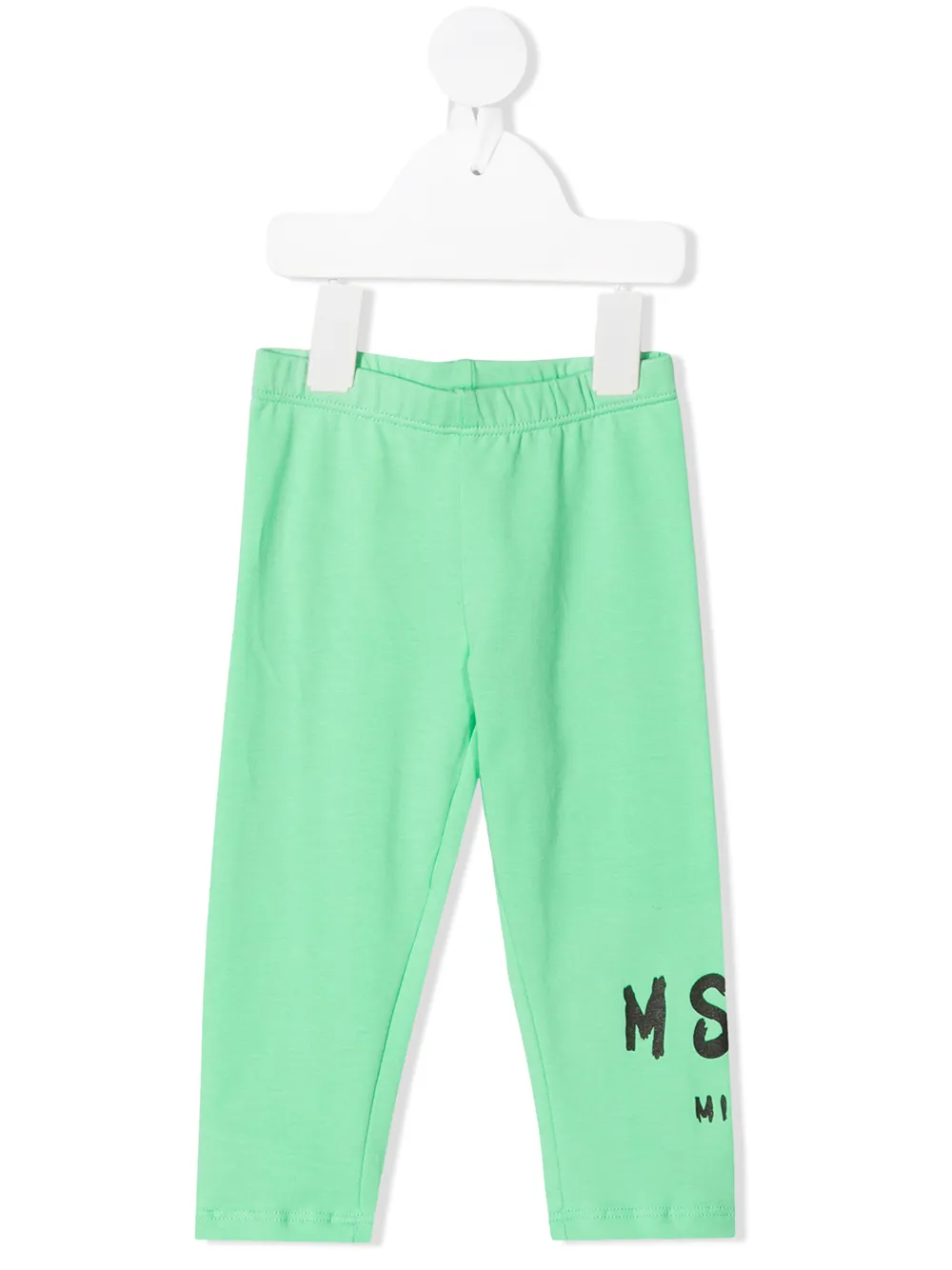 

MSGM Kids leggins con logo estampado - Verde