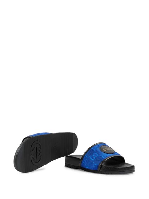 gucci off the grid slides blue