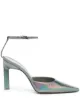 Image 1 of The Attico metallic-effect pointed pumps