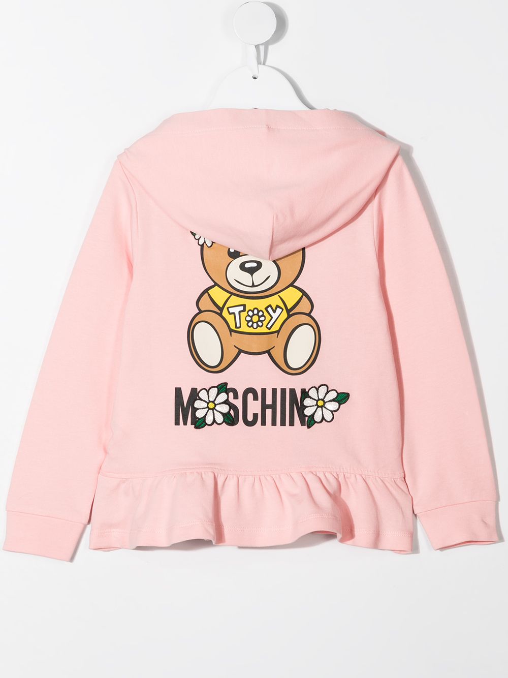 фото Moschino kids худи с принтом teddy bear и оборками