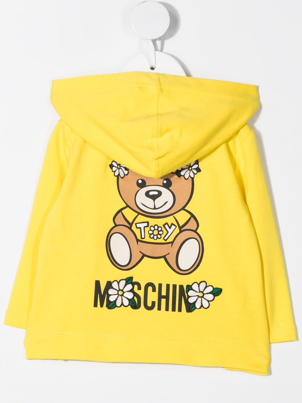 фото Moschino kids худи на молнии с принтом teddy bear