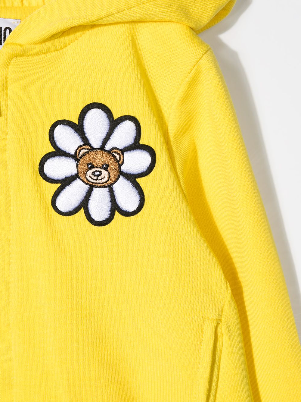 фото Moschino kids худи на молнии с принтом teddy bear