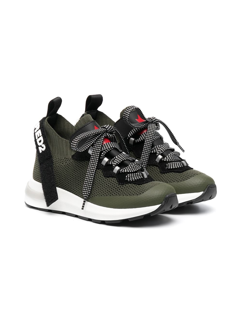 

Dsquared2 Kids tenis con agujetas - Verde